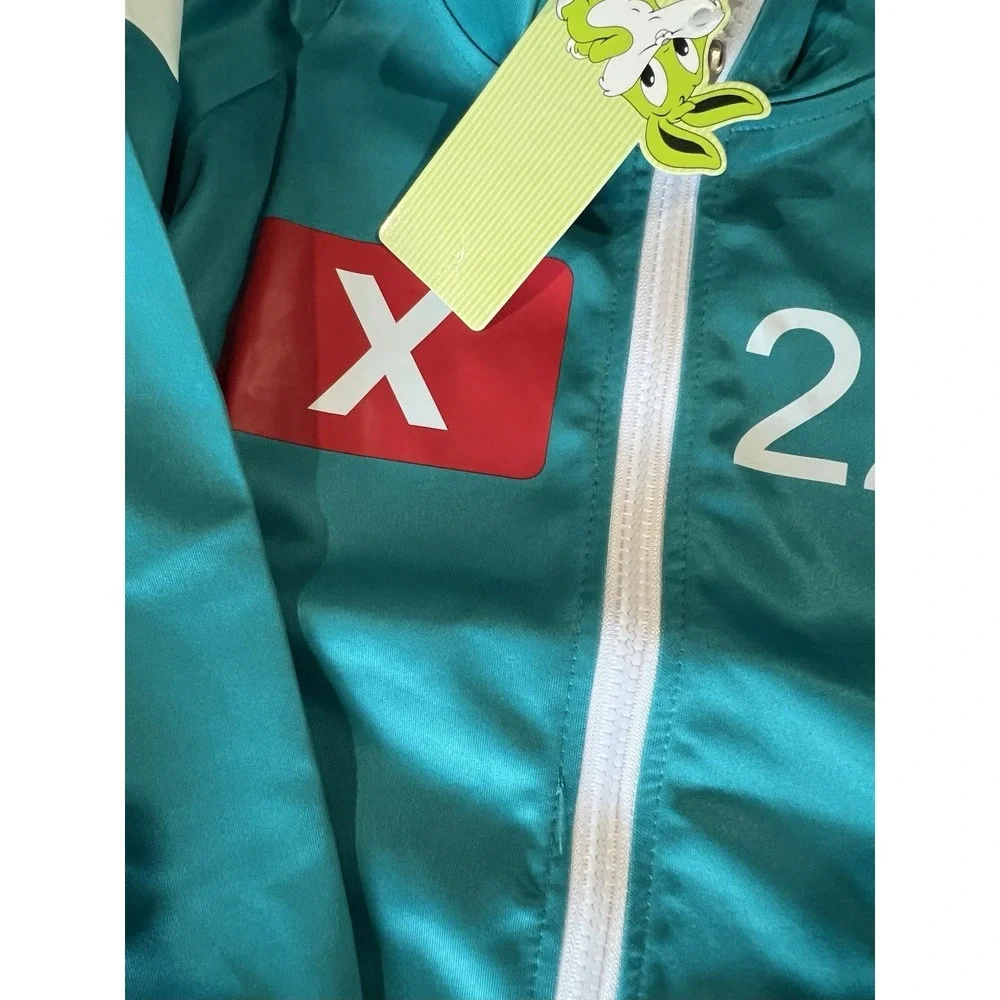 X 222 Children's Jacket Teal Zip‎ Up Size 130